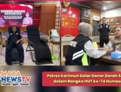 Polres Karimun Gelar Donor Darah Serentak dalam Rangka HUT ke-74 Humas Polri