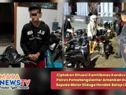 Ciptakan Situasi Kamtibmas Kondusif, Polres Pematangsiantar Amankan Dua Sepeda Motor Diduga Hendak Balap Liar