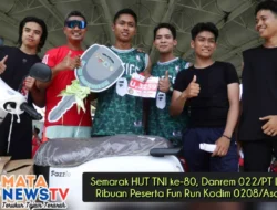 Semarak HUT TNI ke-80, Danrem 022/PT Lepas Ribuan Peserta Fun Run Kodim 0208/Asahan