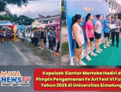 Kapolsek Siantar Martoba Hadiri dan Pimpin Pengamanan Fe Art Fest VI Fun Run Tahun 2025 di Universitas Simalungun