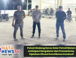 Polsek Medang Deras Gelar Patroli Malam Antisipasi Geng Motor dan Premanisme, Ciptakan Situasi Kamtibmas Kondusif
