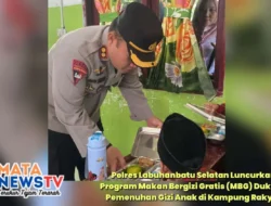 Polres Labuhanbatu Selatan Luncurkan Program Makan Bergizi Gratis (MBG) Dukung Pemenuhan Gizi Anak di Kampung Rakyat