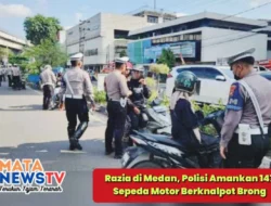 Razia di Medan, Polisi Amankan 147 Sepeda Motor Berknalpot Brong