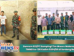 Danrem 022/PT Dampingi Tim Wasev Mabesad Tinjau TMMD ke-126 Kodim 0204/DS di Serdang Bedagai