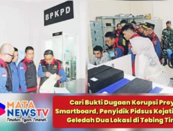 Cari Bukti Dugaan Korupsi Proyek Smartboard, Penyidik Pidsus Kejati Sumut Geledah Dua Lokasi di Tebing Tinggi