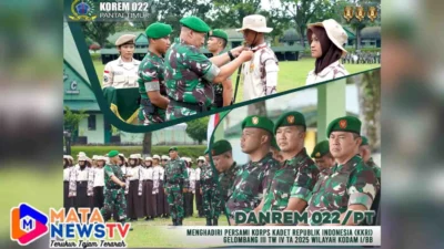 Ratusan Kadet Muda SMK Binaan Korem 022/PT Ikuti Pelatihan KKRI di Rindam I/Bukit Barisan