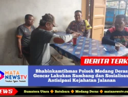 Bhabinkamtibmas Polsek Medang Deras Gencar Lakukan Sambang dan Sosialisasi Antisipasi Kejahatan Jalanan
