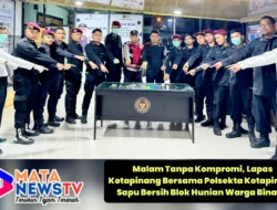 Malam Tanpa Kompromi, Lapas Kotapinang Bersama Polsekta Kotapinang Sapu Bersih Blok Hunian Warga Binaan