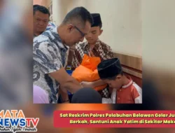 Sat Reskrim Polres Pelabuhan Belawan Gelar Jum’at Berkah, Santuni Anak Yatim di Sekitar Mako