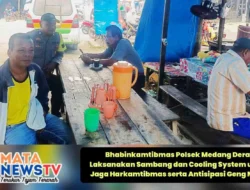 Bhabinkamtibmas Polsek Medang Deras Laksanakan Sambang dan Cooling System untuk Jaga Harkamtibmas serta Antisipasi Geng Motor