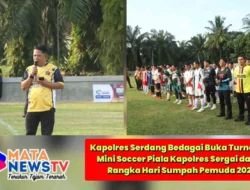 Kapolres Serdang Bedagai Buka Turnamen Mini Soccer Piala Kapolres Sergai dalam Rangka Hari Sumpah Pemuda 2025
