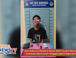 Dari Kebun ke Penjara, Petani Bukit Tusam Ditangkap Sat Intelkam Polres Aceh Tenggara Miliki Sabu 92,65 Gram
