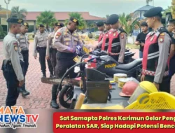Sat Samapta Polres Karimun Gelar Pengecekan Peralatan SAR, Siap Hadapi Potensi Bencana Alam