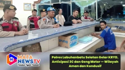 Polres Labuhanbatu Selatan Gelar KRYD, Antisipasi 3C dan Geng Motor — Wilayah Aman dan Kondusif