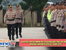 Kapolres Sergai Pimpin Apel Kesiapsiagaan Tanggap Darurat Bencana Hidrometeorologi Tahun 2025