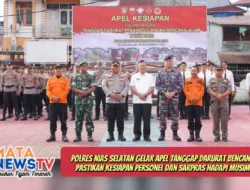 Polres Nias Selatan Gelar Apel Tanggap Darurat Bencana 2025, Pastikan Kesiapan Personel dan Sarpras Hadapi Musim Hujan