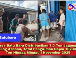 Polres Batu Bara Distribusikan 7,3 Ton Jagung ke Bulog Asahan, Total Pengiriman Capai 182,683 Ton Hingga Minggu I November 2025