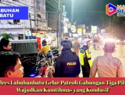 Polres Labuhanbatu Gelar Patroli Gabungan Tiga Pilar, Wujudkan Kamtibmas yang Kondusif