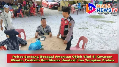 Polres Serdang Bedagai Amankan Objek Vital di Kawasan Wisata, Pastikan Kamtibmas Kondusif dan Terapkan Prokes