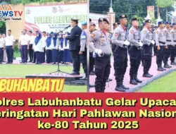 Polres Labuhanbatu Gelar Upacara Peringatan Hari Pahlawan Nasional ke-80 Tahun 2025