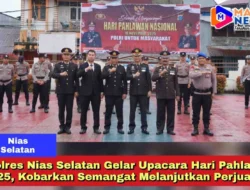 Polres Nias Selatan Gelar Upacara Hari Pahlawan 2025, Kobarkan Semangat Melanjutkan Perjuangan