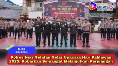 Polres Nias Selatan Gelar Upacara Hari Pahlawan 2025, Kobarkan Semangat Melanjutkan Perjuangan