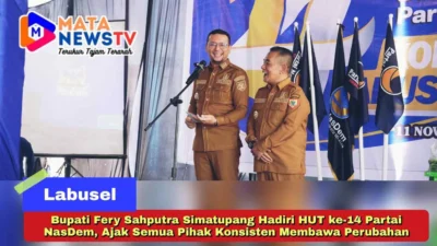 Bupati Fery Sahputra Simatupang Hadiri HUT ke-14 Partai NasDem, Ajak Semua Pihak Konsisten Membawa Perubahan