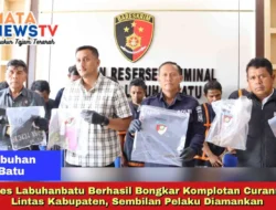 Polres Labuhanbatu Berhasil Bongkar Komplotan Curanmor Lintas Kabupaten, Sembilan Pelaku Diamankan