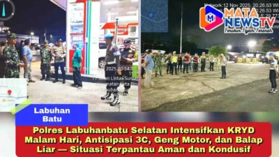 Polres Labuhanbatu Selatan Intensifkan KRYD Malam Hari, Antisipasi 3C, Geng Motor, dan Balap Liar — Situasi Terpantau Aman dan Kondusif