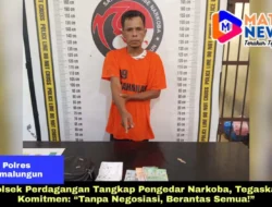 Polsek Perdagangan Tangkap Pengedar Narkoba, Tegaskan Komitmen: “Tanpa Negosiasi, Berantas Semua!”
