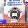Gerak Cepat Polsek Bilah Hulu Ungkap Peredaran Sabu di Jalinsum Buluh Cina