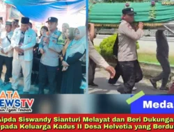 Aipda Siswandy Sianturi Melayat dan Beri Dukungan kepada Keluarga Kadus II Desa Helvetia yang Berduka