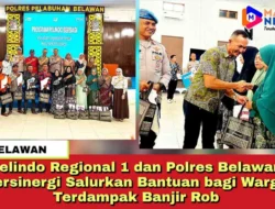 Pelindo Regional 1 dan Polres Belawan Bersinergi Salurkan Bantuan bagi Warga Terdampak Banjir Rob