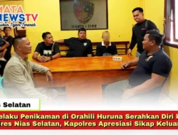 Pelaku Penikaman di Orahili Huruna Serahkan Diri ke Polres Nias Selatan, Kapolres Apresiasi Sikap Keluarga