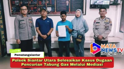 Polsek Siantar Utara Selesaikan Kasus Dugaan Pencurian Tabung Gas Melalui Mediasi