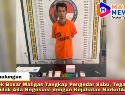 Polsek Bosar Maligas Tangkap Pengedar Sabu, Tegaskan Tidak Ada Negosiasi dengan Kejahatan Narkotika