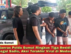 Jatanras Polda Sumut Ringkus Tiga Residivis Begal Sadis, Aksi Terakhir Viral di Medsos