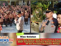 Polres Nias Selatan Gelar Police Goes to School di SMK BNKP Telukdalam, Tekankan Bahaya Penyalahgunaan HP dan Antisipasi Kenakalan Remaja
