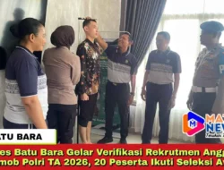 Polres Batu Bara Gelar Verifikasi Rekrutmen Anggota Brimob Polri TA 2026, 20 Peserta Ikuti Seleksi Awal