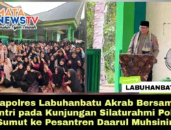 Kapolres Labuhanbatu Akrab Bersama Santri pada Kunjungan Silaturahmi Polda Sumut ke Pesantren Daarul Muhsinin