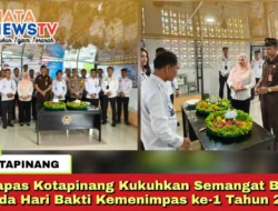 Lapas Kotapinang Kukuhkan Semangat Baru pada Hari Bakti Kemenimpas ke-1 Tahun 2025