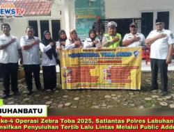 Hari ke-4 Operasi Zebra Toba 2025, Satlantas Polres Labuhanbatu Intensifkan Penyuluhan Tertib Lalu Lintas Melalui Public Address