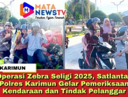 Operasi Zebra Seligi 2025, Satlantas Polres Karimun Gelar Pemeriksaan Kendaraan dan Tindak Pelanggar
