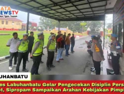 Polres Labuhanbatu Gelar Pengecekan Disiplin Personel Piket, Sipropam Sampaikan Arahan Kebijakan Pimpinan