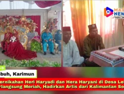 Pernikahan Heri Haryadi dan Hera Haryani di Desa Lebuh Berlangsung Meriah, Hadirkan Artis dari Kalimantan Selatan