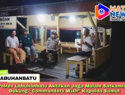 Polres Labuhanbatu Aktifkan Jaga Malam Satkamling Dukung “Commanders Wish” Kapolda Sumut
