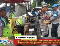 Ops Zebra Toba 2025, Satlantas Polres Labuhanbatu Intensifkan Pengaturan Lalu Lintas di Jalur Padat