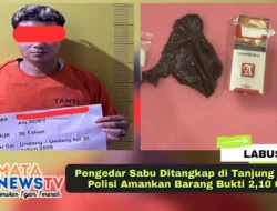 Pengedar Sabu Ditangkap di Tanjung Medan, Polisi Amankan Barang Bukti 2,10 Gram