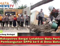 Wakapolres Sergai Letakkan Batu Pertama Pembangunan SPPG ke-5 di Desa Batu 12