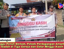 Minggu Penuh Berkah, Polsek Perdagangan Amankan Ibadah di Tiga Gereja dan Gelar Minggu Kasih